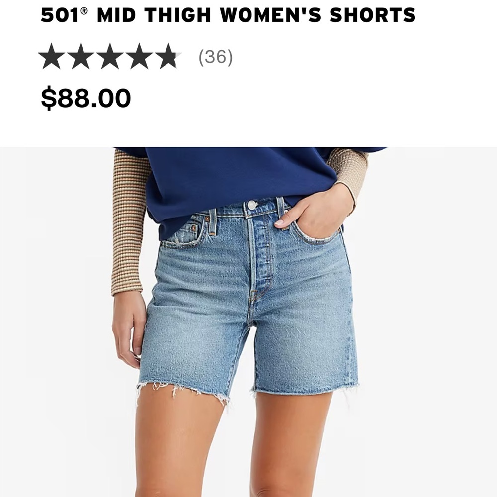 Levi’s 501 Mid Thigh Shorts